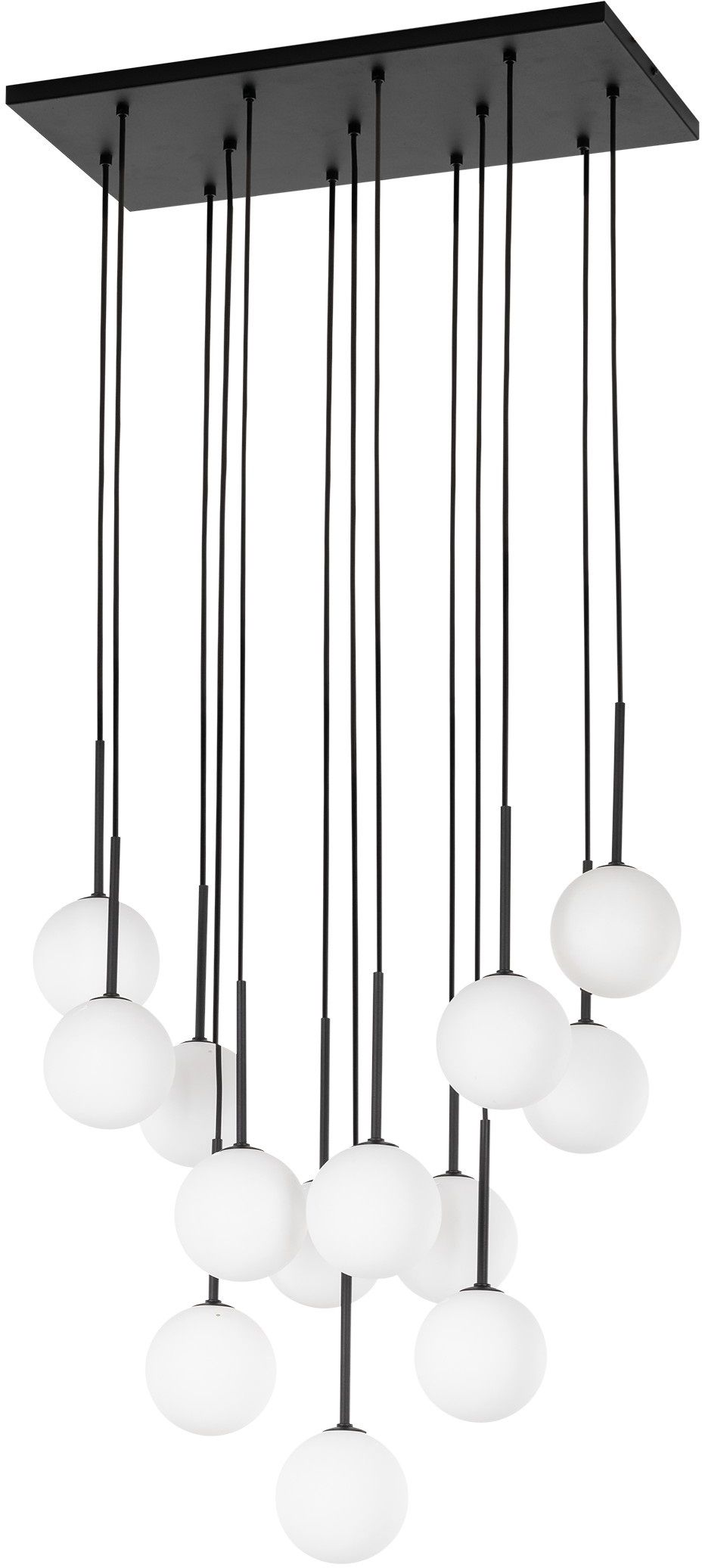 TK Lighting Martin lampe suspendue x6 W blanc-noir 10079