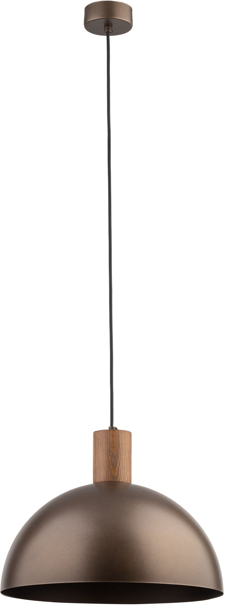 TK Lighting Oslo lampe suspendue 1x15 W marron 4508