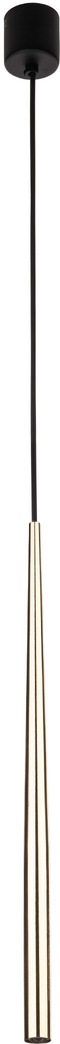 TK Lighting Piano lampe suspendue 1x8 W noir-doré 10116