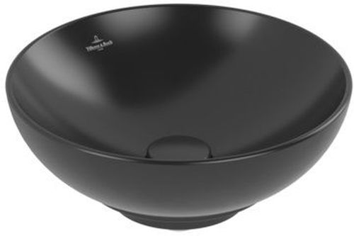 Villeroy & Boch Loop & Friends lavabo 38x38 cm ronde à poser noir mat 4A4501R7