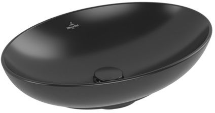 Villeroy & Boch Loop & Friends lavabo 56x38 cm ovale à poser noir 4A4701R7