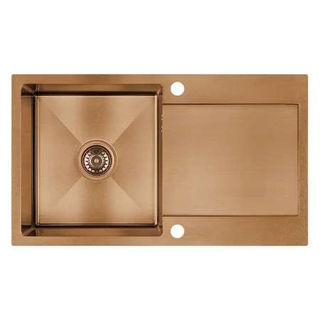 Laveo Marmara évier en acier inoxydable 76x44 cm cuivre SAM_811T