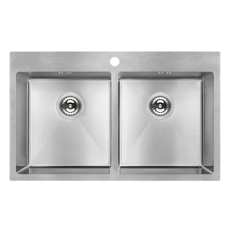 Laveo Marmara évier en acier inoxydable 78x48 cm acier SAM_020T