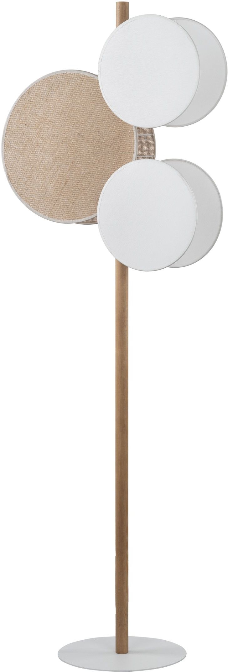 TK Lighting Pulse lampadaire 3x15 W blanc-bois 5960