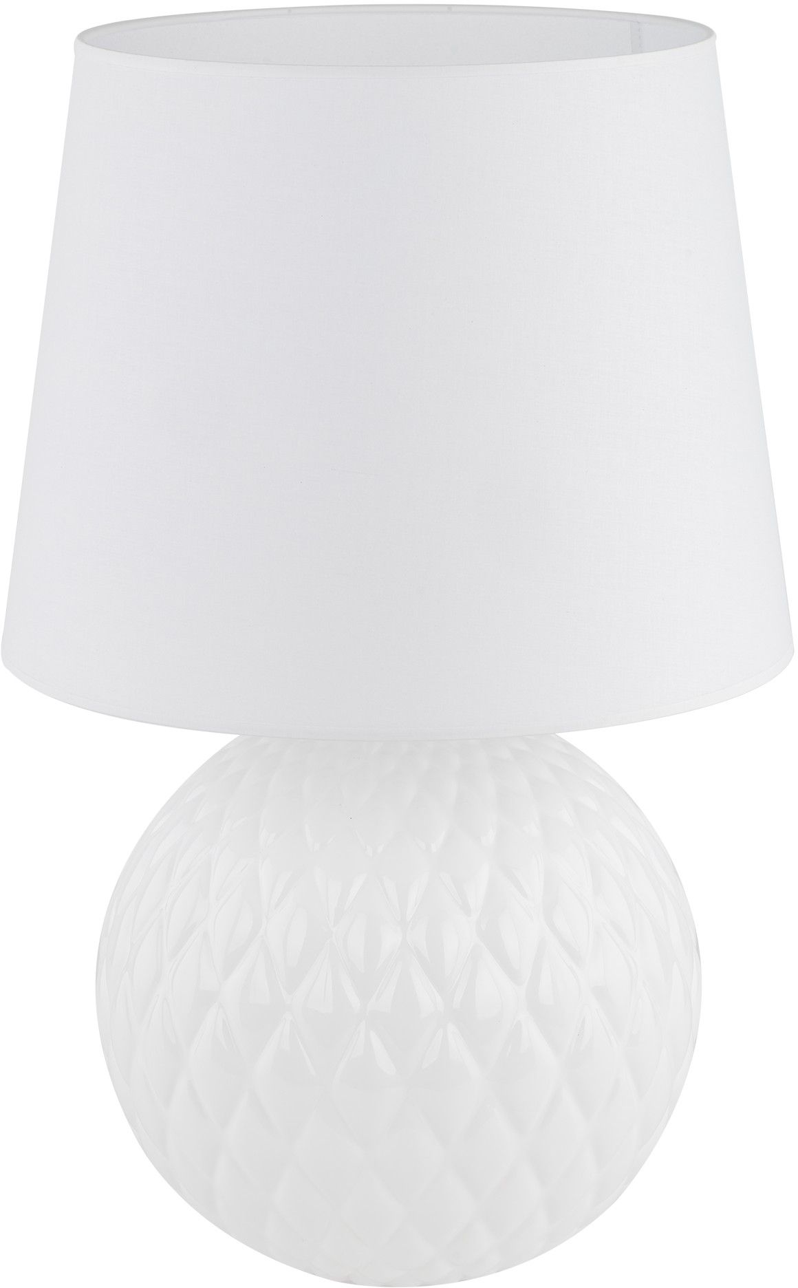 TK Lighting Santana lampe de table 1x15 W blanc 16046