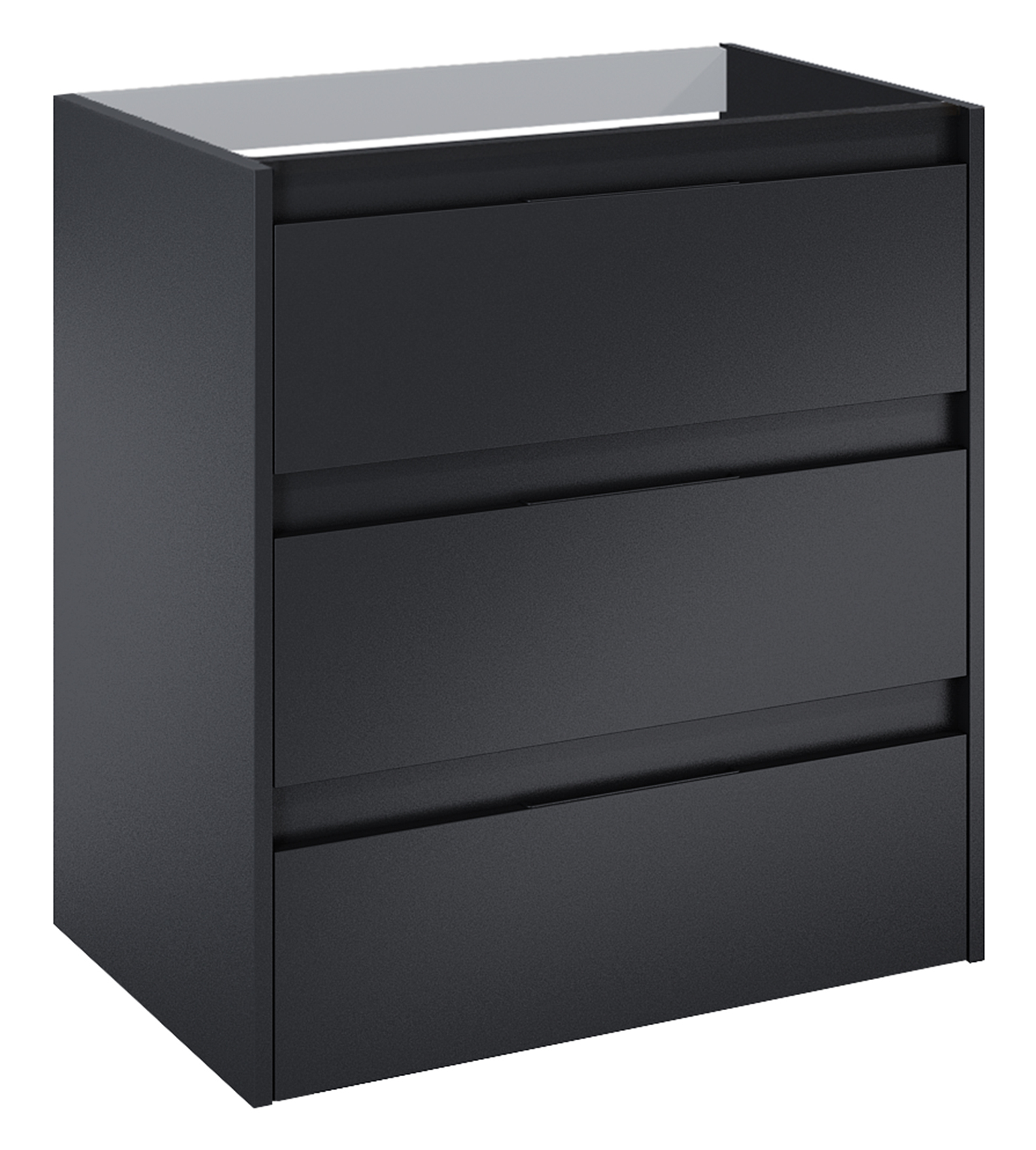 Roca Alpine armoire 68.5x45.2x74 cm sous-lavabo suspendu noir A857867532