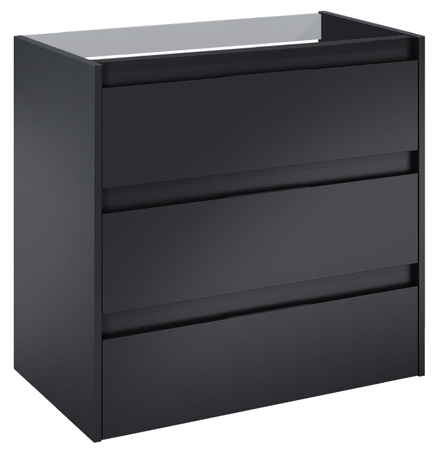 Roca Alpine armoire 78.5x45.2x74 cm sous-lavabo suspendu noir A857868532