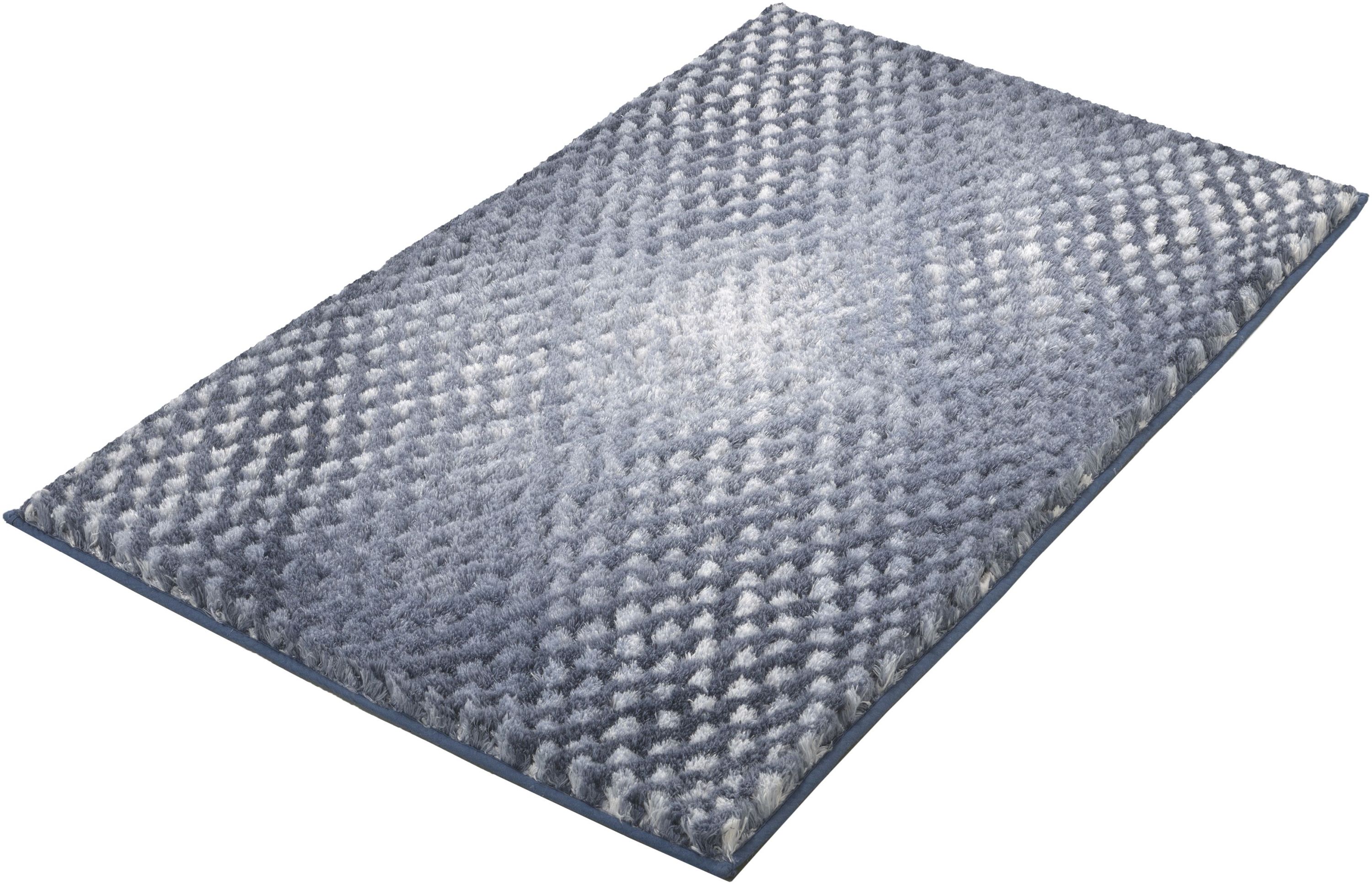 Kleine Wolke Cory tapis de bain 100x60 cm rectangulaire bleu 9121750360
