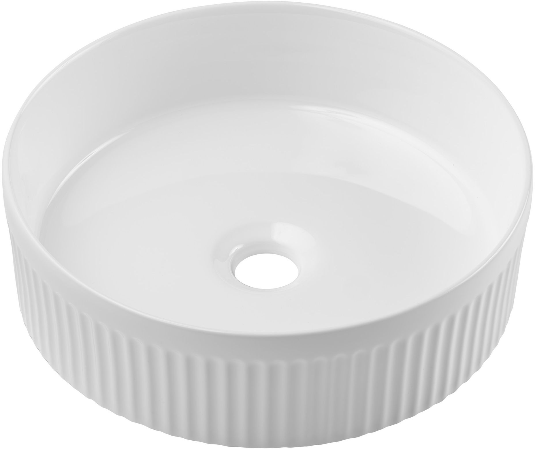 Comad Beyond lavabo 36x36 cm ronde à poser blanc BEYOND 2 WHITE ( E-6565 )