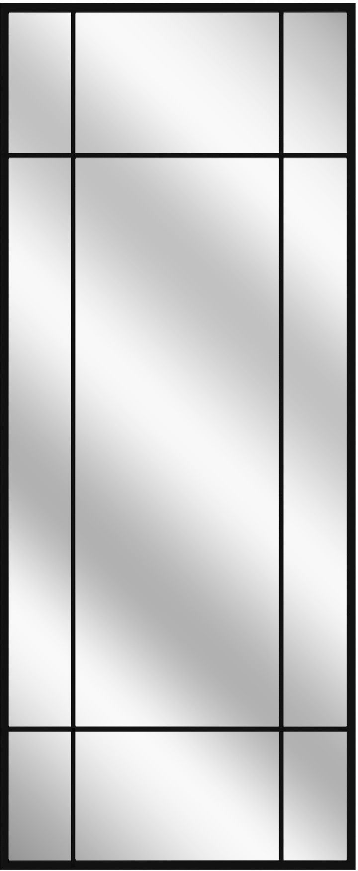 Styler Loft miroir 60x150 cm rectangulaire noir LU-12371