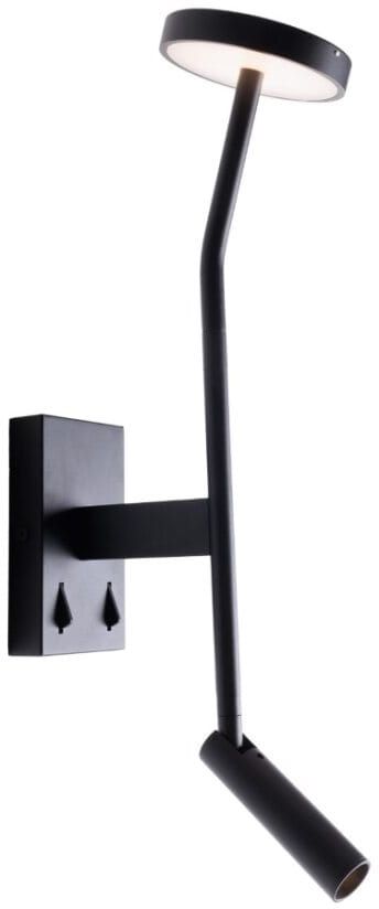 MaxLight Ibiza applique murale 2x6 W noir W0349