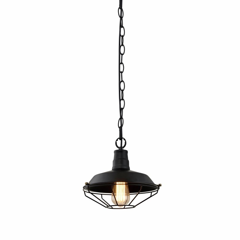 GTV Lars lampe suspendue 1x40 W noir OS-LARS-10-DEC