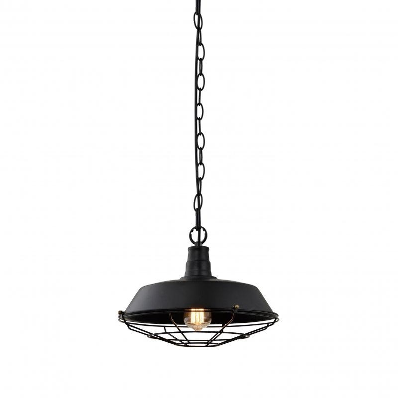 GTV Lars lampe suspendue 1x40 W noir OS-LARS2-10-DEC