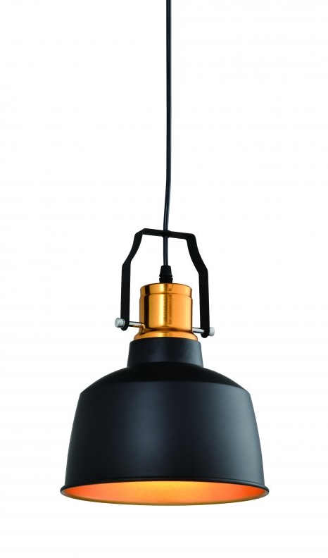 GTV Monroe lampe suspendue 1x40 W noir OS-MON-11-DEC