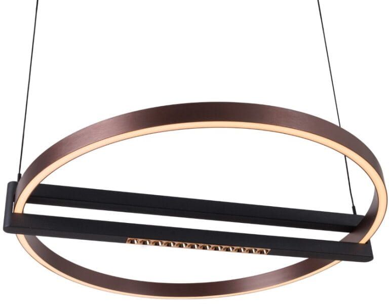 MaxLight Singapur lampe suspendue 1x48 W noir-café P0552