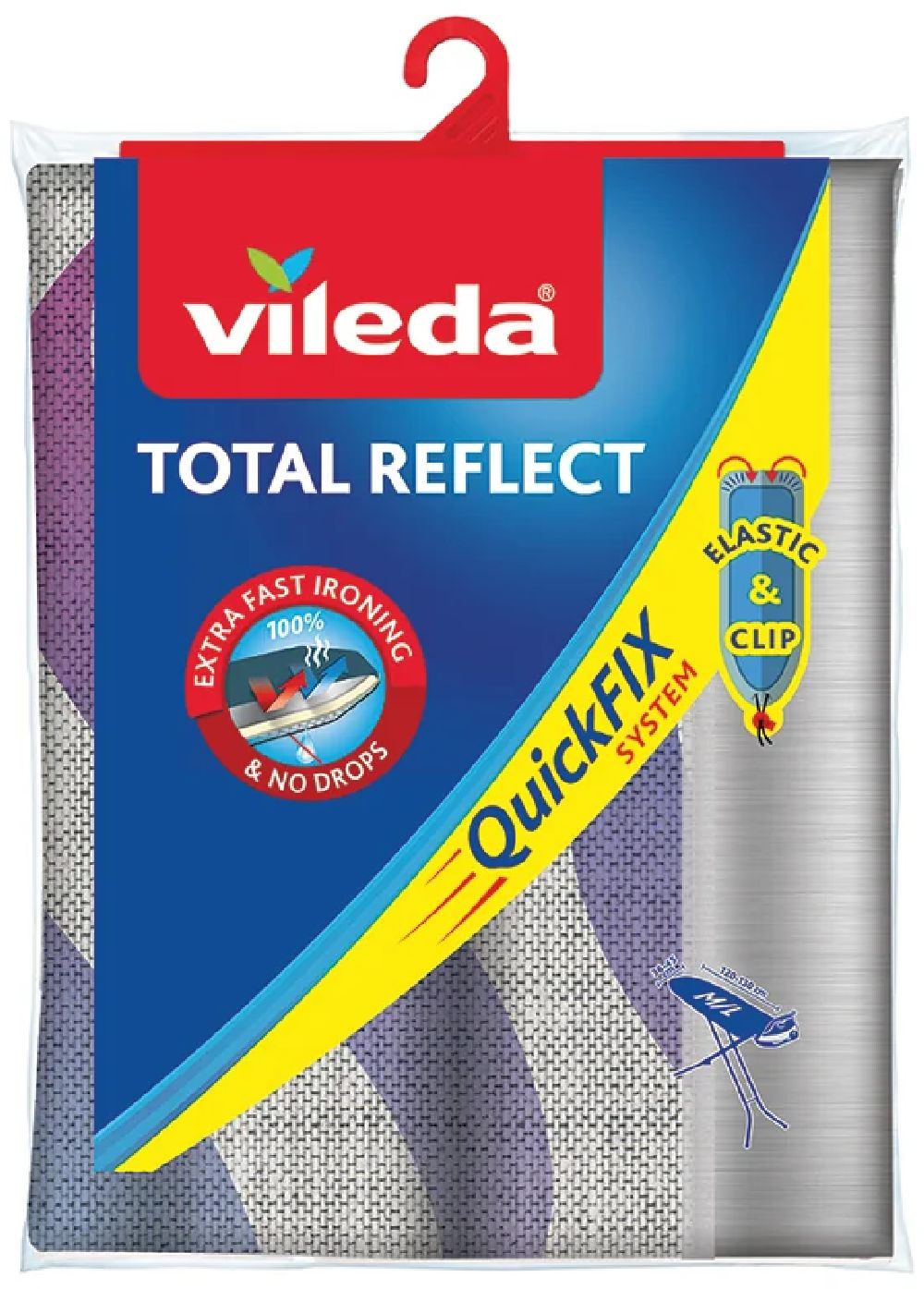 Vileda Total Reflect housse pour table à repasser 130x45 cm 163263