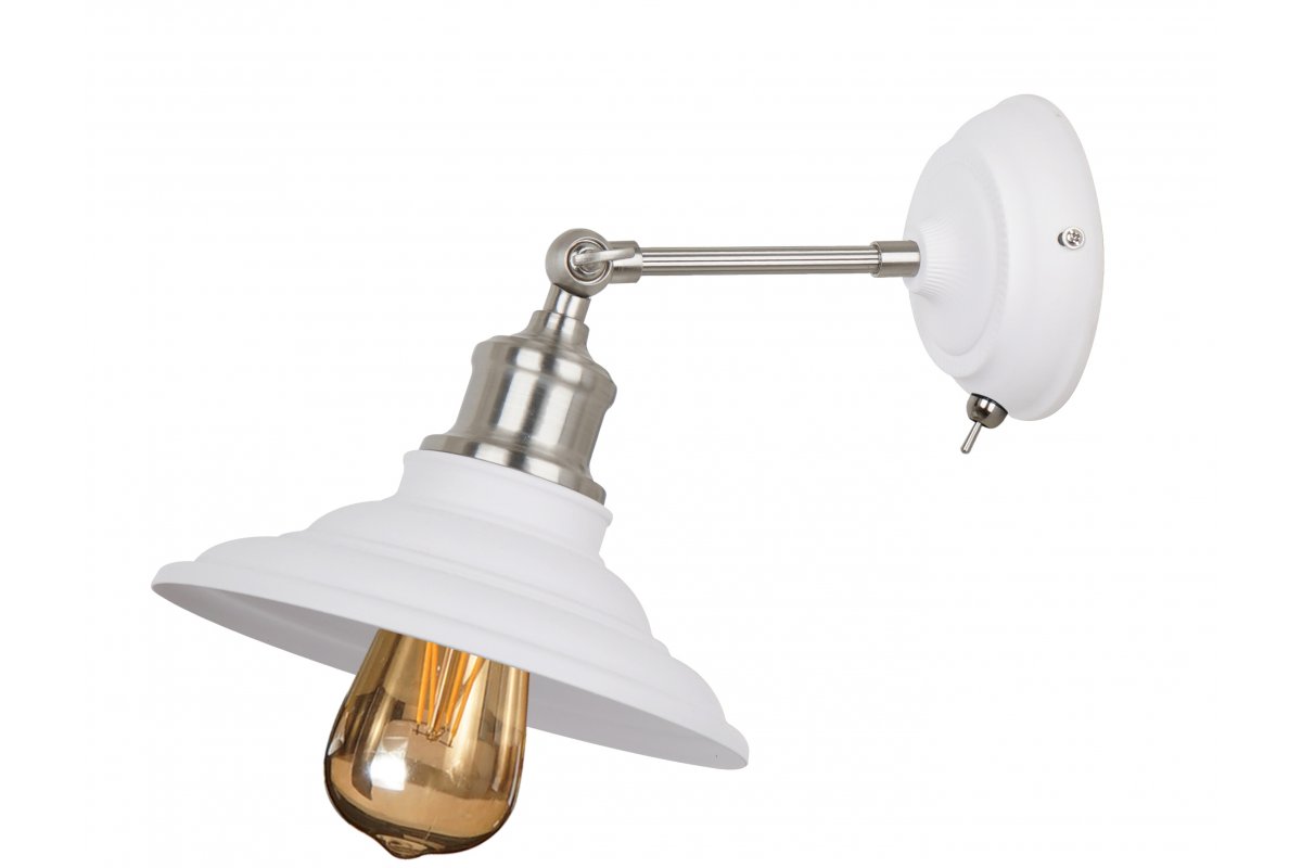 GTV Loret applique murale 1x40 W blanc OS-LORW-E27-00-DEC