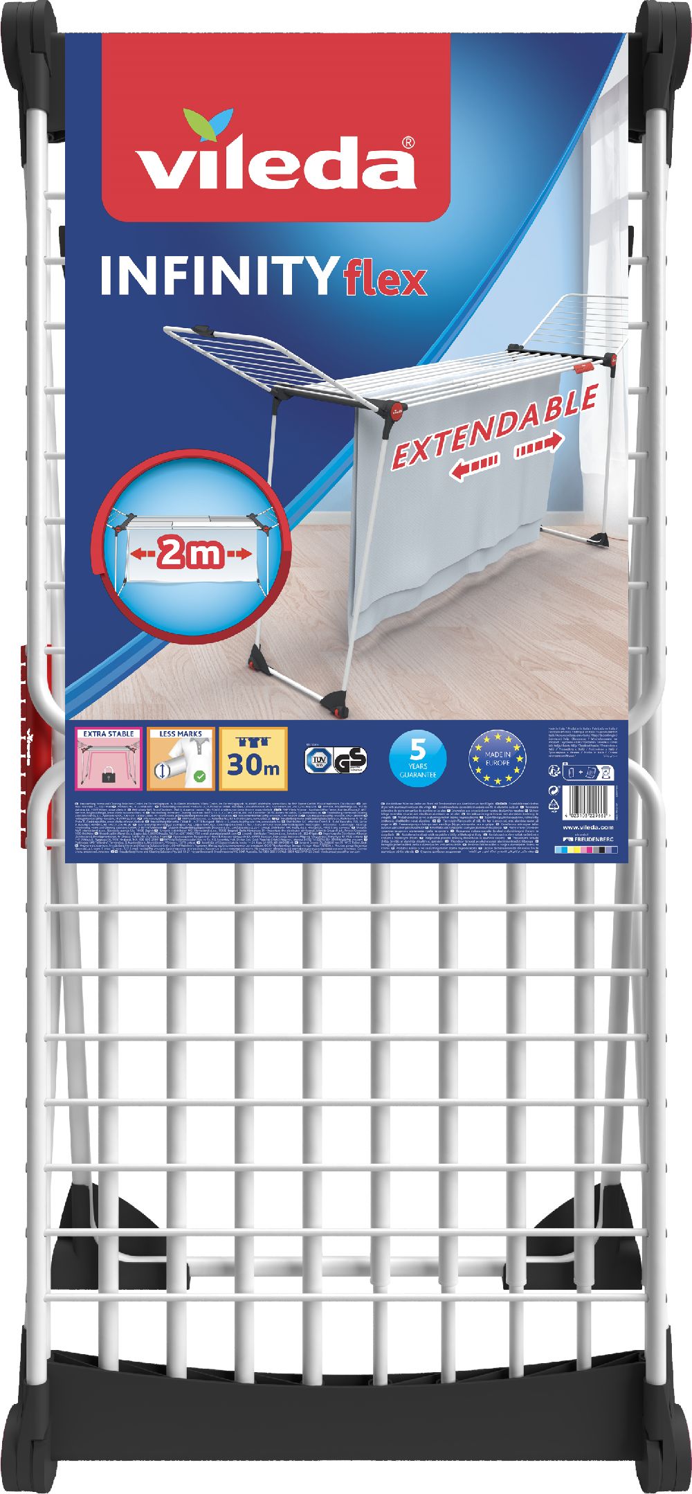 Vileda Infinity Flex séchoir à linge sur pied 169959