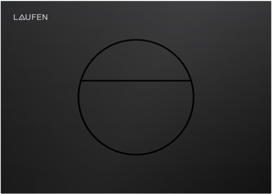 Laufen Ineo bouton de chasse d'eau pour WC noir H9001127160001