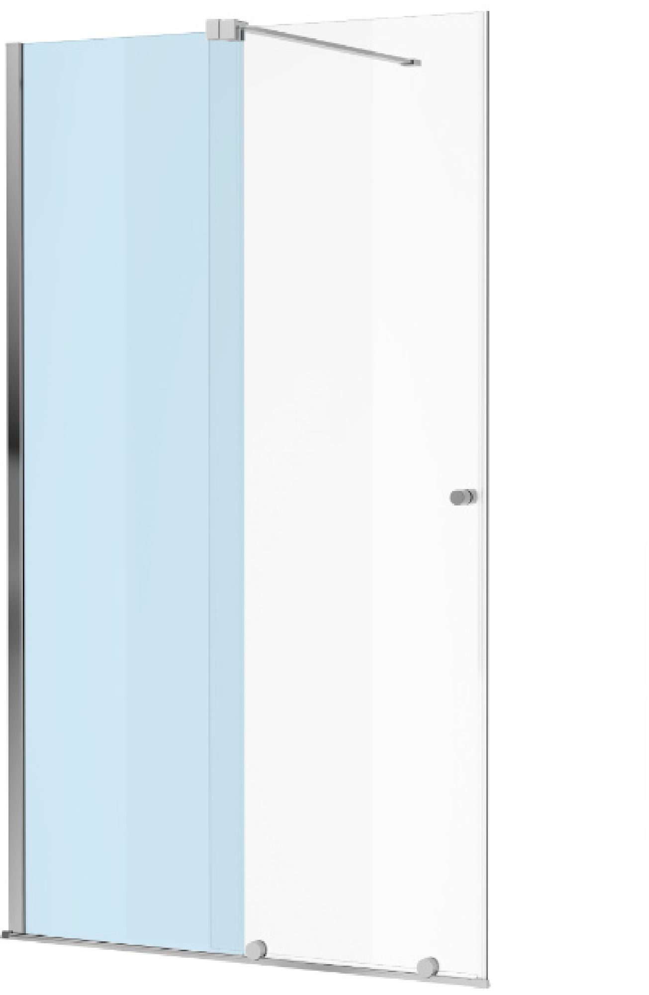 Excellent Ortigo porte de douche 140 cm coulissant chrome /verre transparent KAEX.5007.01.1400.LP2/2