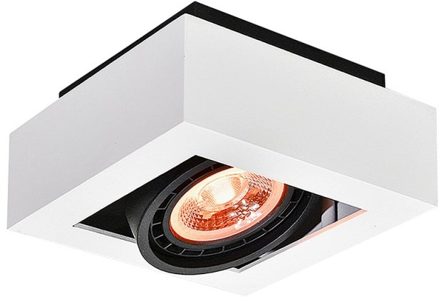 GTV Loid plafonnier 1x40 W blanc OS-LOID-GU10-00-DEC