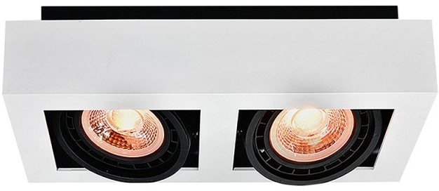 GTV Loid plafonnier 2x40 W blanc OS-LOID-2GU10-00-DEC