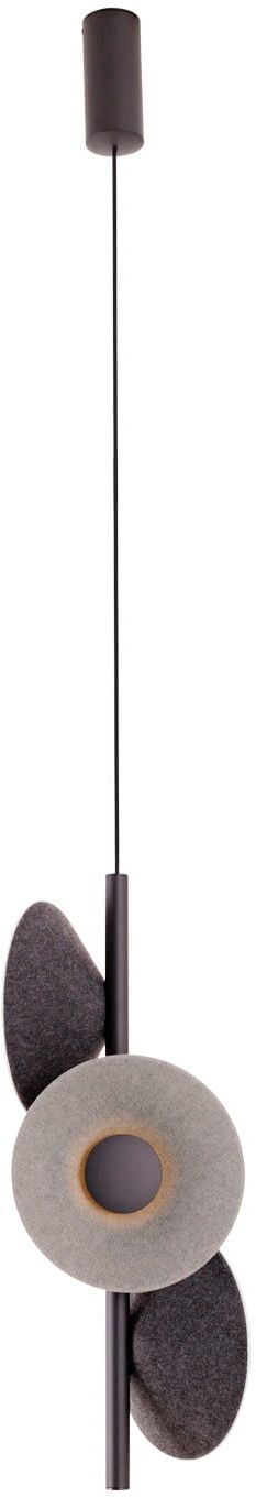 MaxLight Puro lampe suspendue x8 W noir-gris/cendre P0562