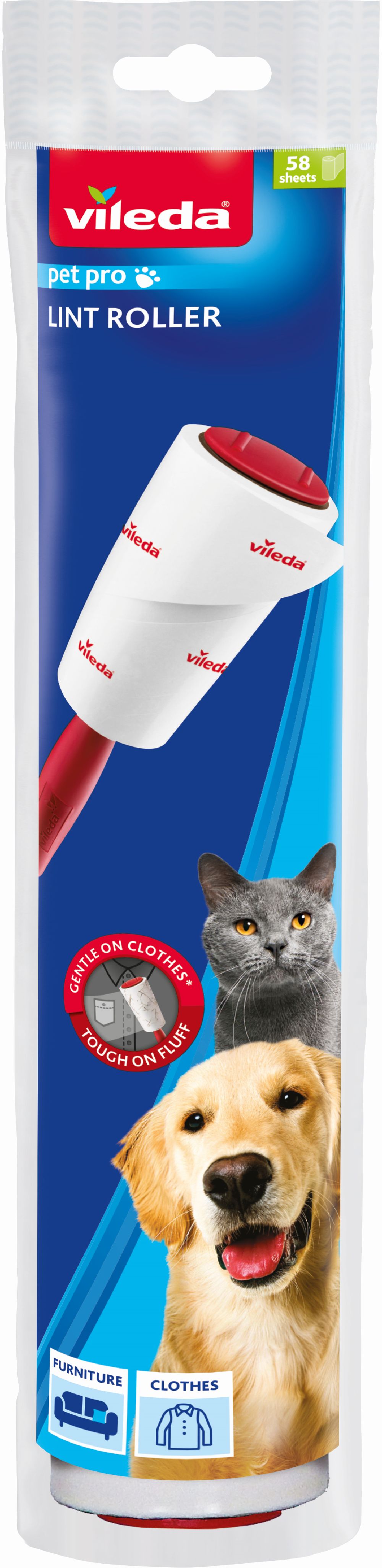 Vileda Pet Pro rouleau adhésif pour vêtements 173390