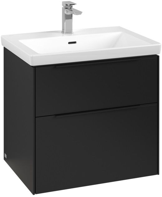 Villeroy & Boch Subway 3.0 armoire 62.2x47.8x57.6 cm sous-lavabo suspendu noir C576L1VL