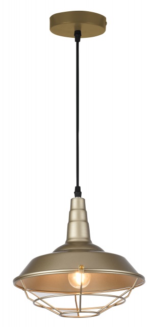 GTV Solen lampe suspendue 1x40 W doré OS-SOL-40-DEC