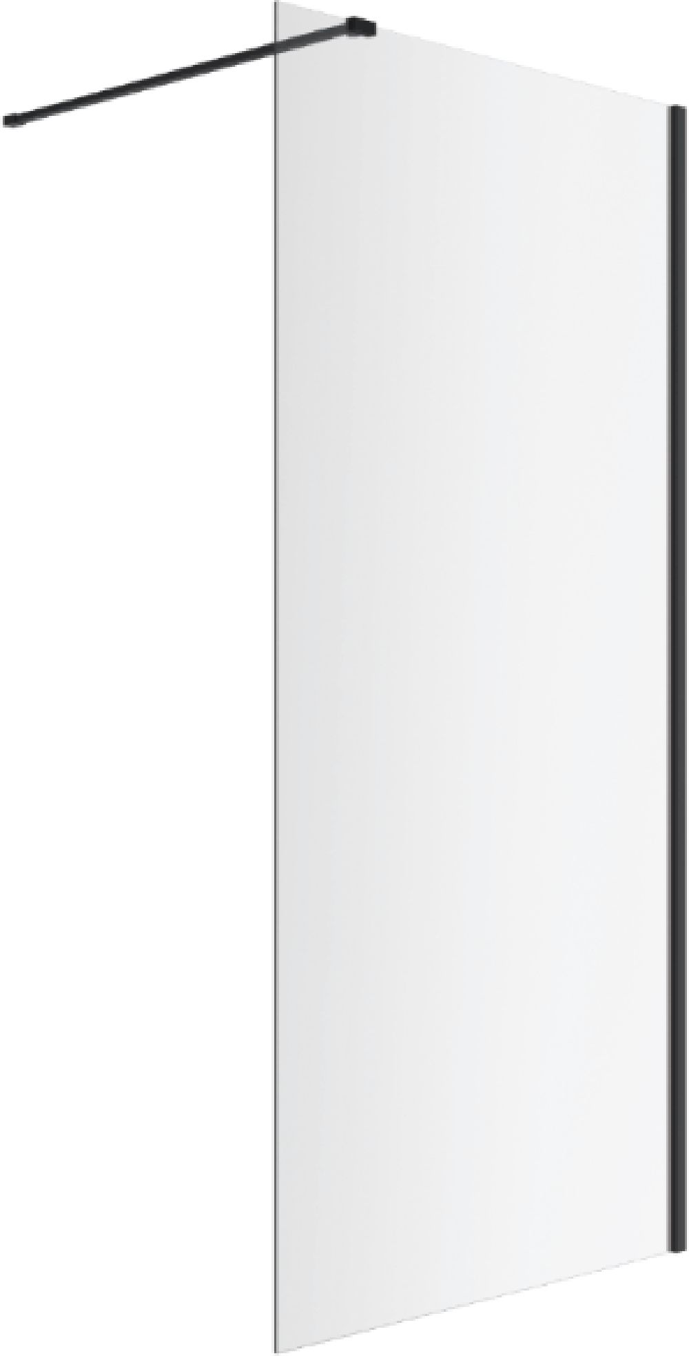 Set paroi de douche walk-in Excellent Vidoq KAEX.1512.1085.2000.06.01, kit de montage Excellent Vidoq KAEX.1519.BL