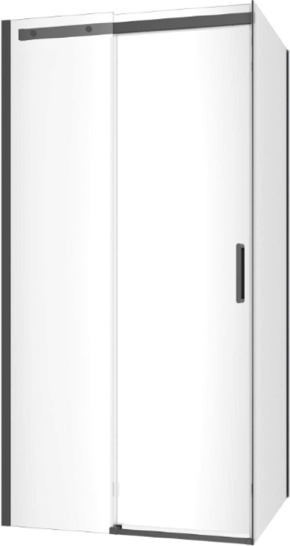 Set mur de douche avec porte Excellent Rols KAEX.2606.800.LP.BL, porte de douche Excellent Rols KAEX.2612.1200.LP1/2.BL, KAEX.2612.1200.LP2/2.BL