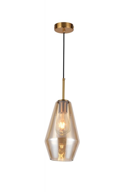 GTV Lime lampe suspendue 1x40 W doré OS-LIME2-40-DEC