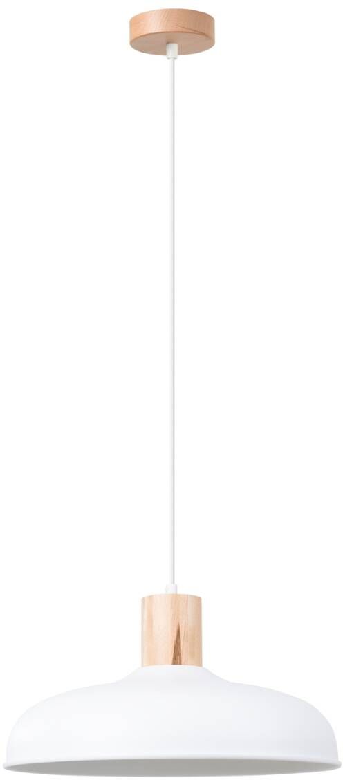 Sollux Lighting Indy lampe suspendue 1x15 W blanc-bois SL.1323