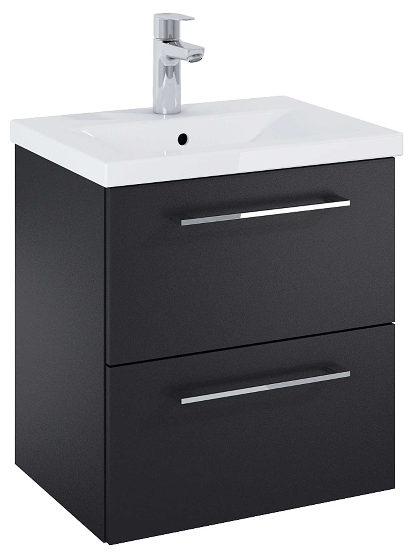 Roca Roma Compact armoire 50x38.4x53 cm sous-lavabo suspendu noir A857951532