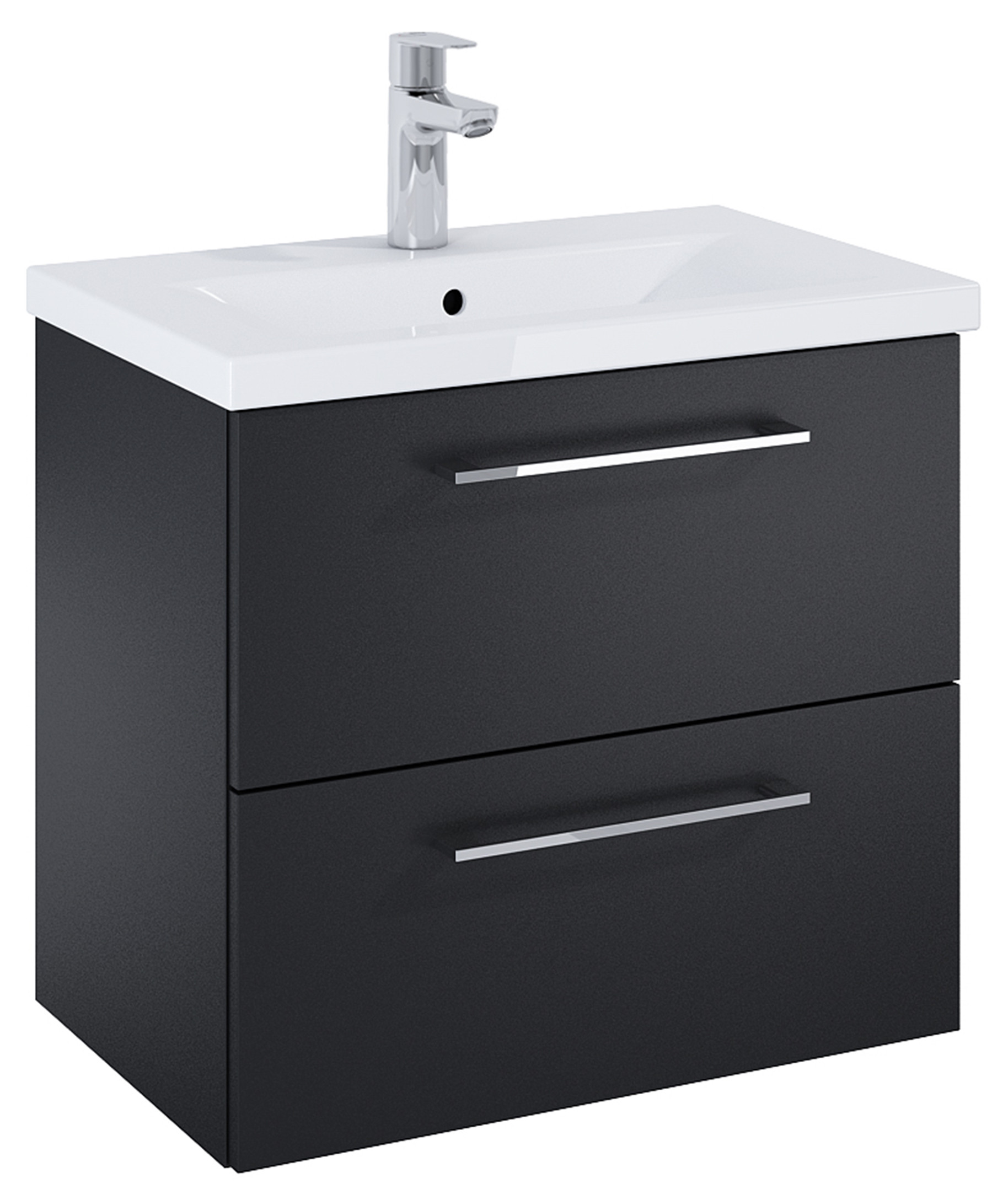 Roca Roma Compact armoire 60x38.4x53 cm sous-lavabo suspendu noir A857952532