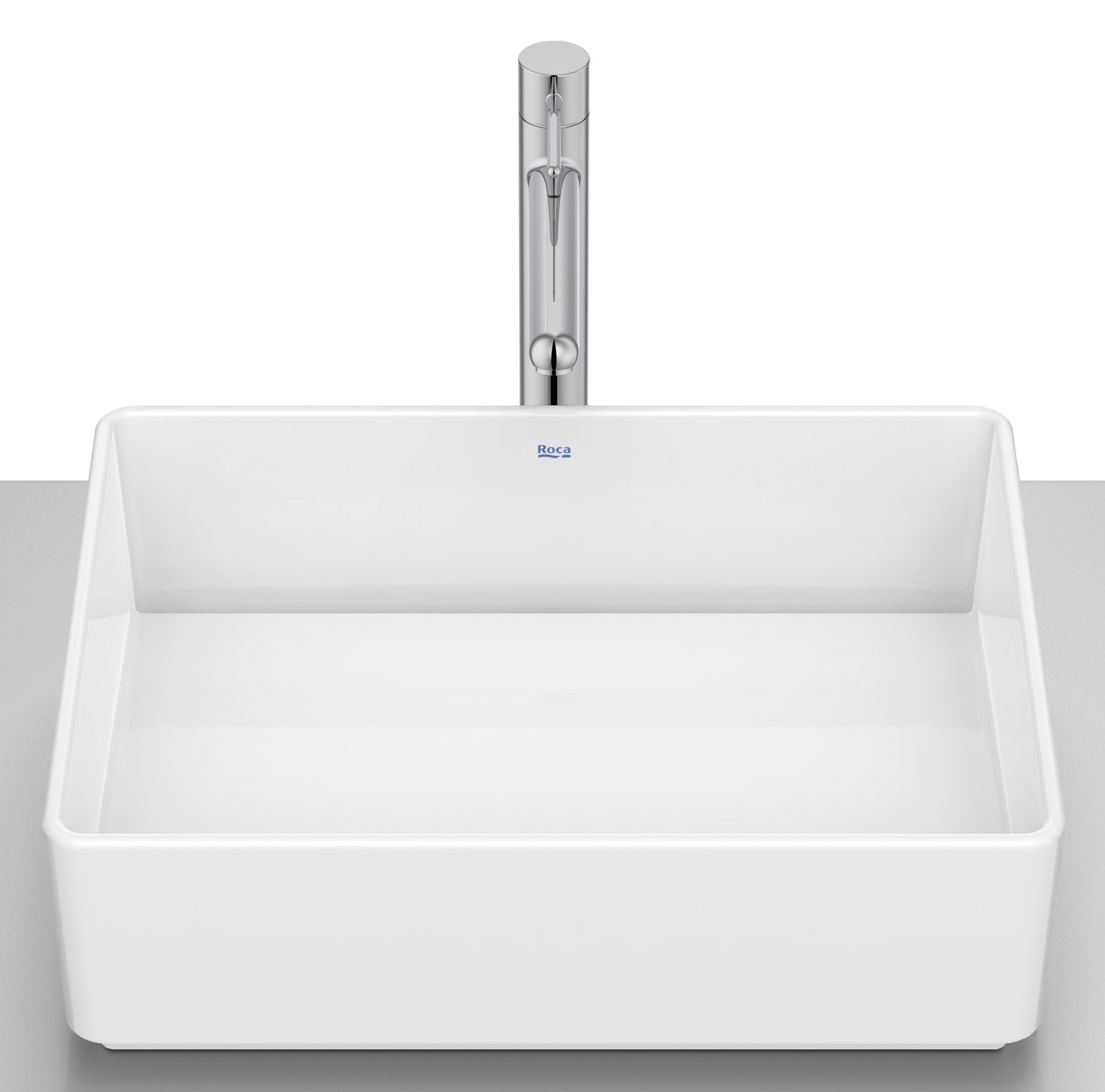 Roca Tura lavabo 45x35 cm rectangulaire à poser blanc A327691S00