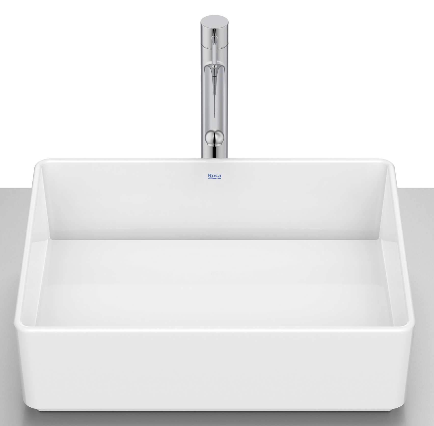 Roca Tura lavabo 45x35 cm rectangulaire à poser blanc A327691000