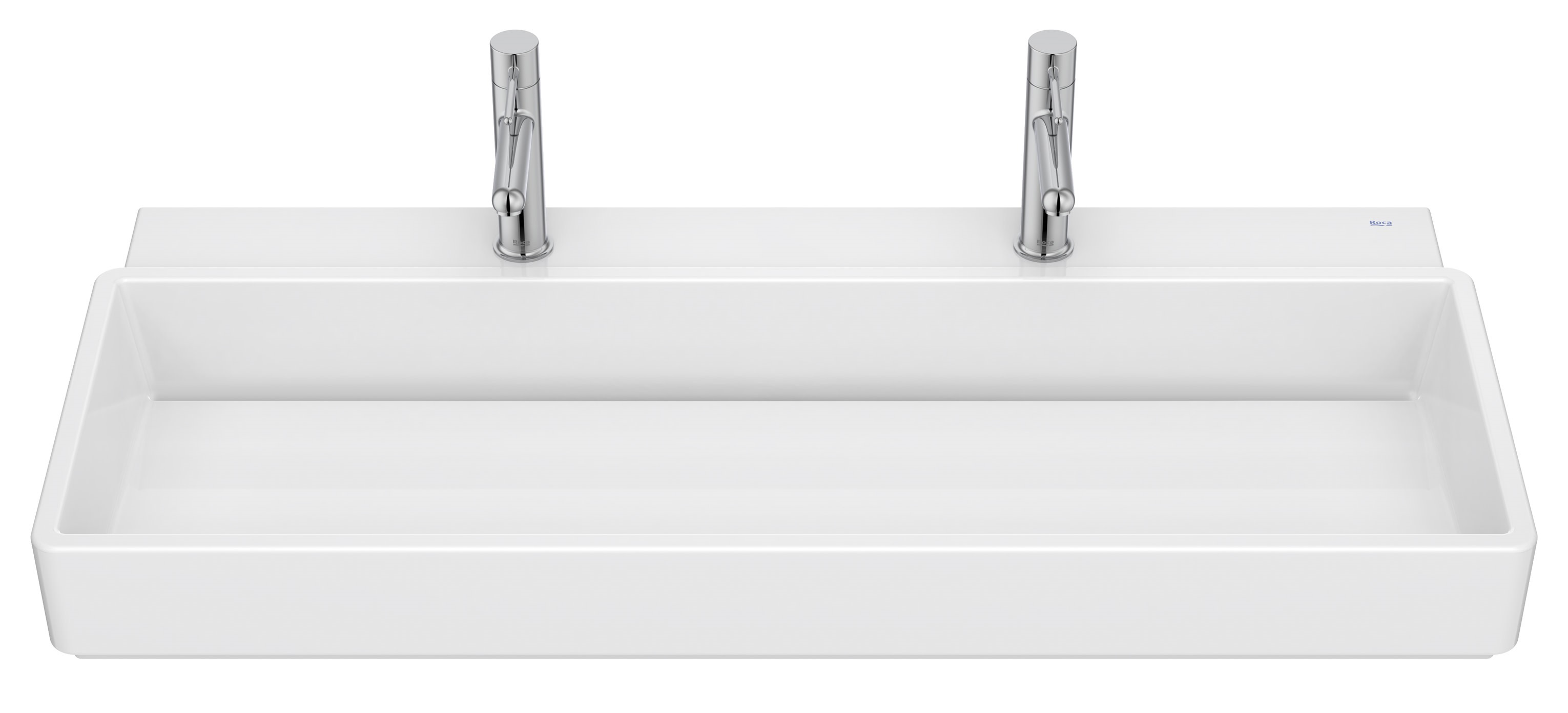 Roca Tura lavabo 100x43 cm rectangulaire classique-à poser blanc brillant A327699S00
