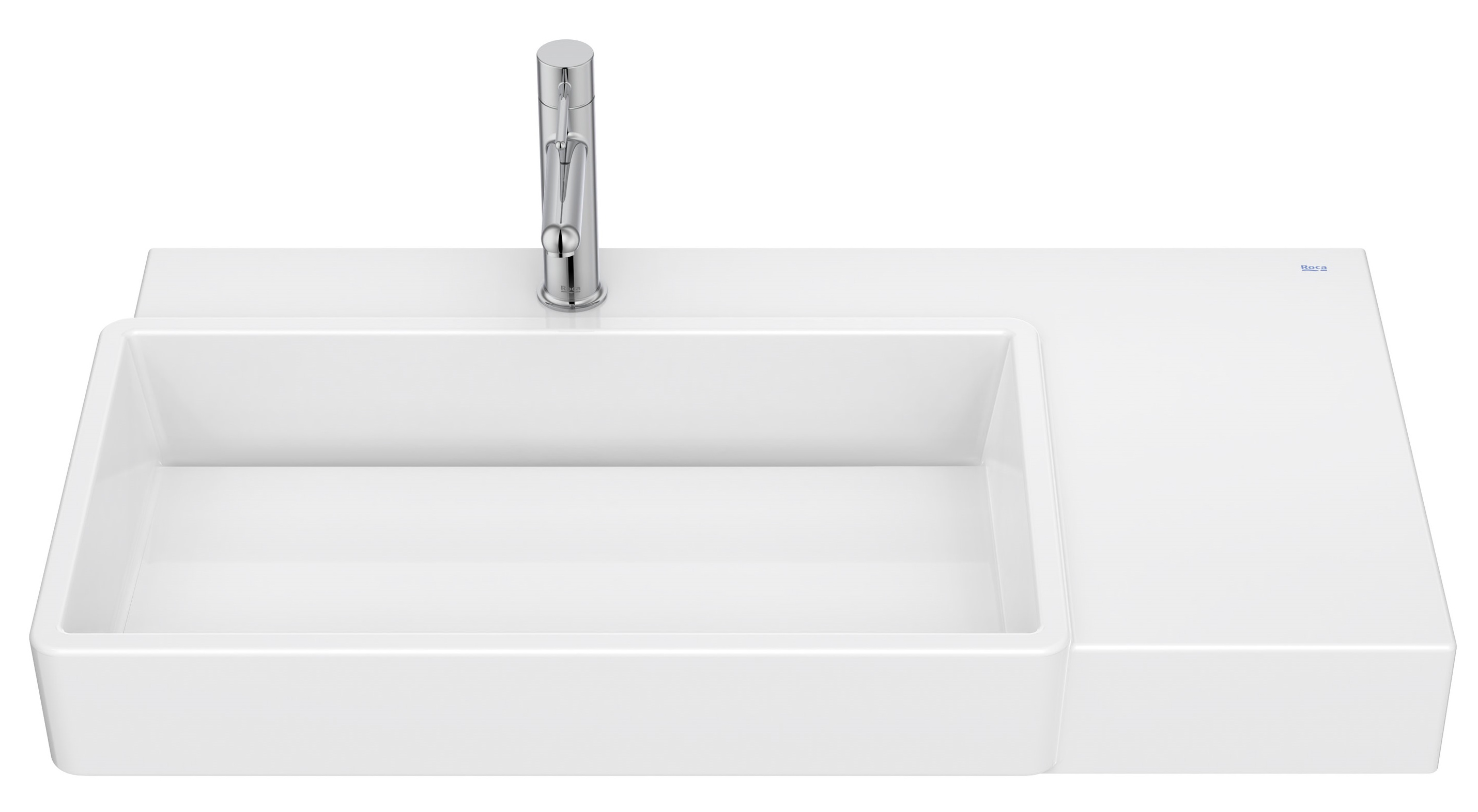 Roca Tura lavabo 80x43 cm rectangulaire classique-à poser blanc A327697S00