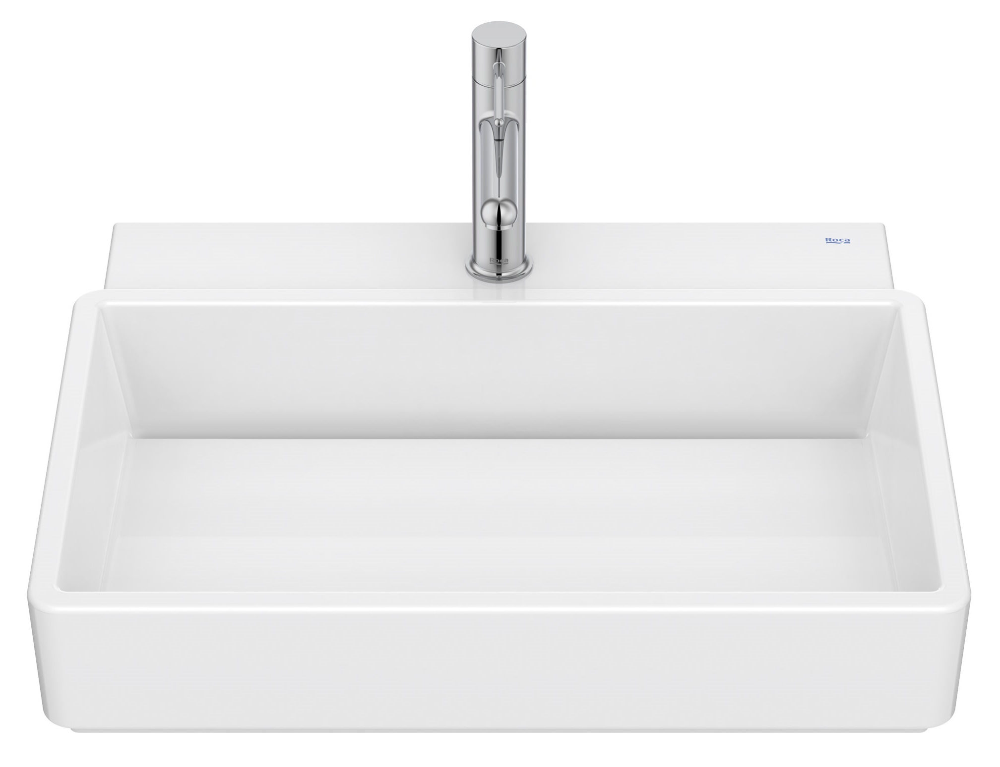 Roca Tura lavabo 55x43 cm rectangulaire classique-à poser blanc brillant A327693S00