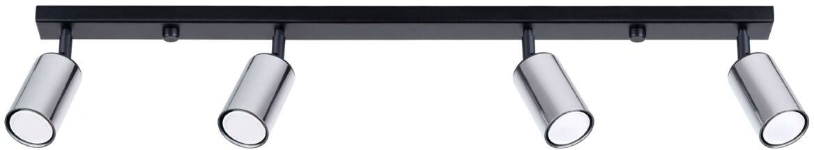 Sollux Lighting Winx plafonnier 4x10 W noir-chrome SL.1371