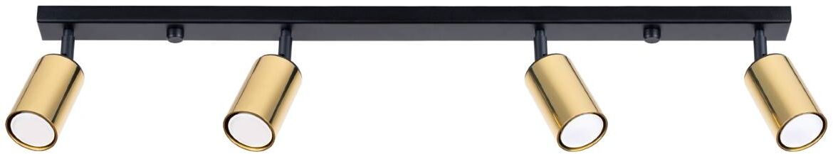 Sollux Lighting Winx plafonnier 4x10 W noir-doré SL.1387