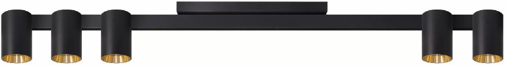 Goldlux Maribel plafonnier 5x12 W noir 326188