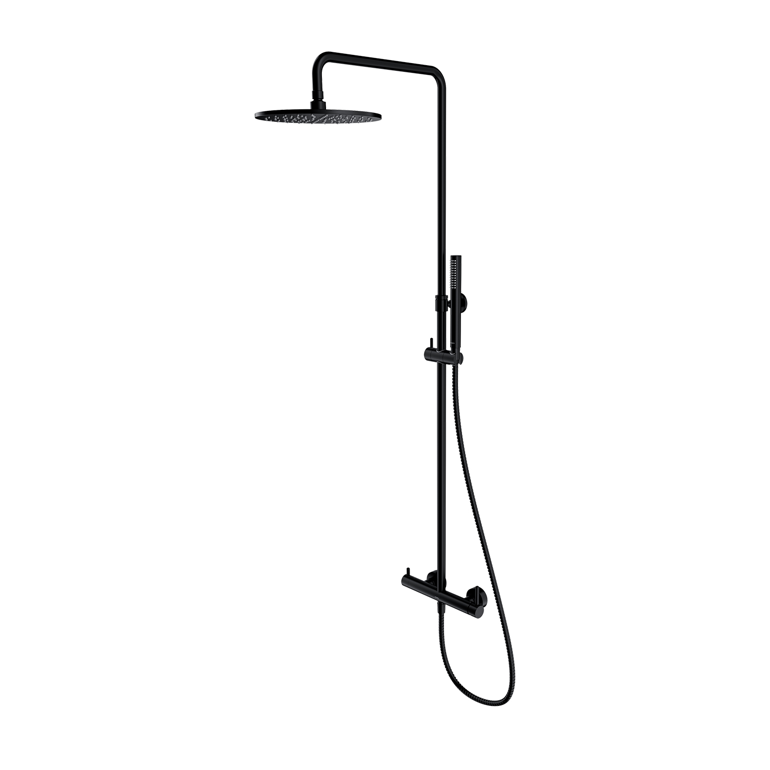 Omnires Y ensemble de douche mural oui noir Y1244MBL