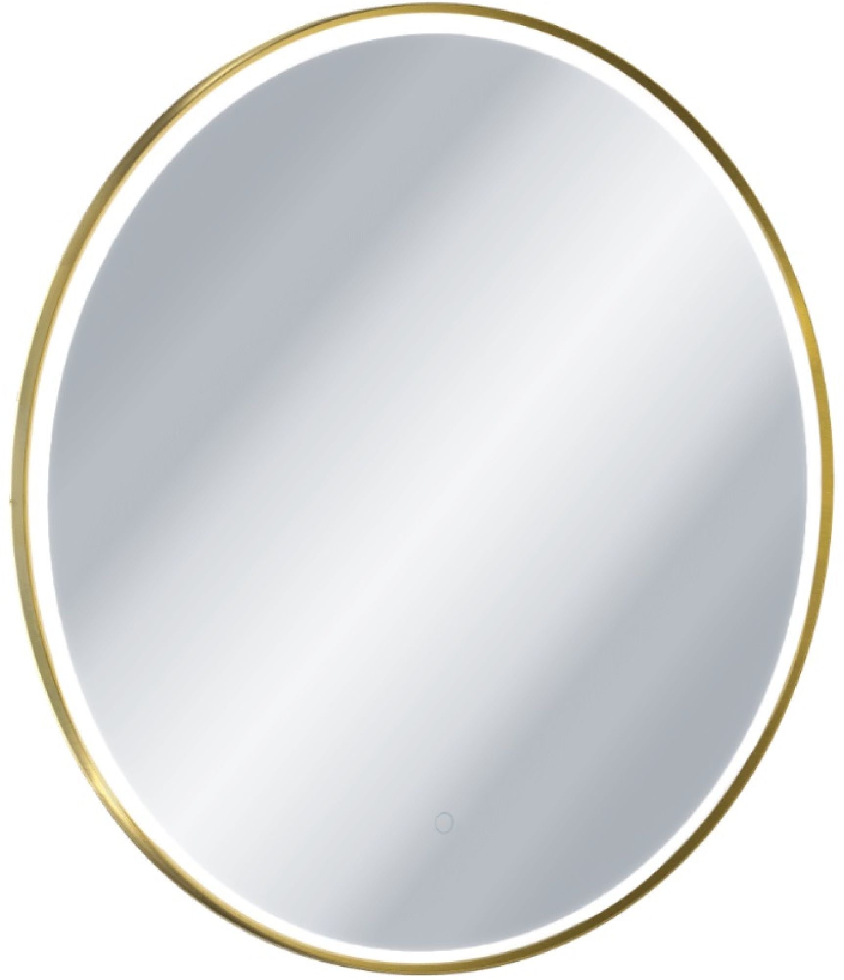 Excellent Corido miroir 100x100 cm circulaire avec éclairage oui doré DOEX.CO100.GB