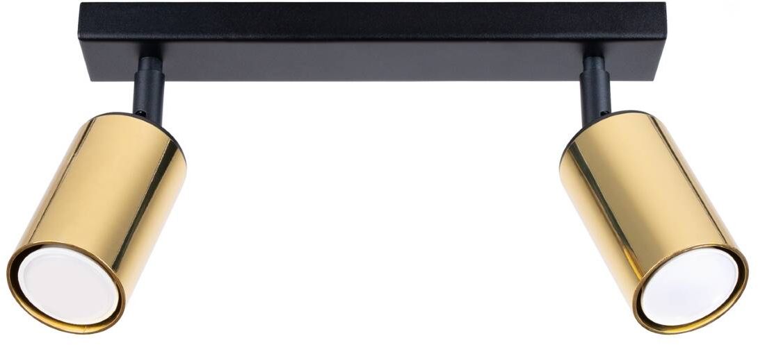 Sollux Lighting Winx plafonnier 2x10 W noir-doré SL.1383