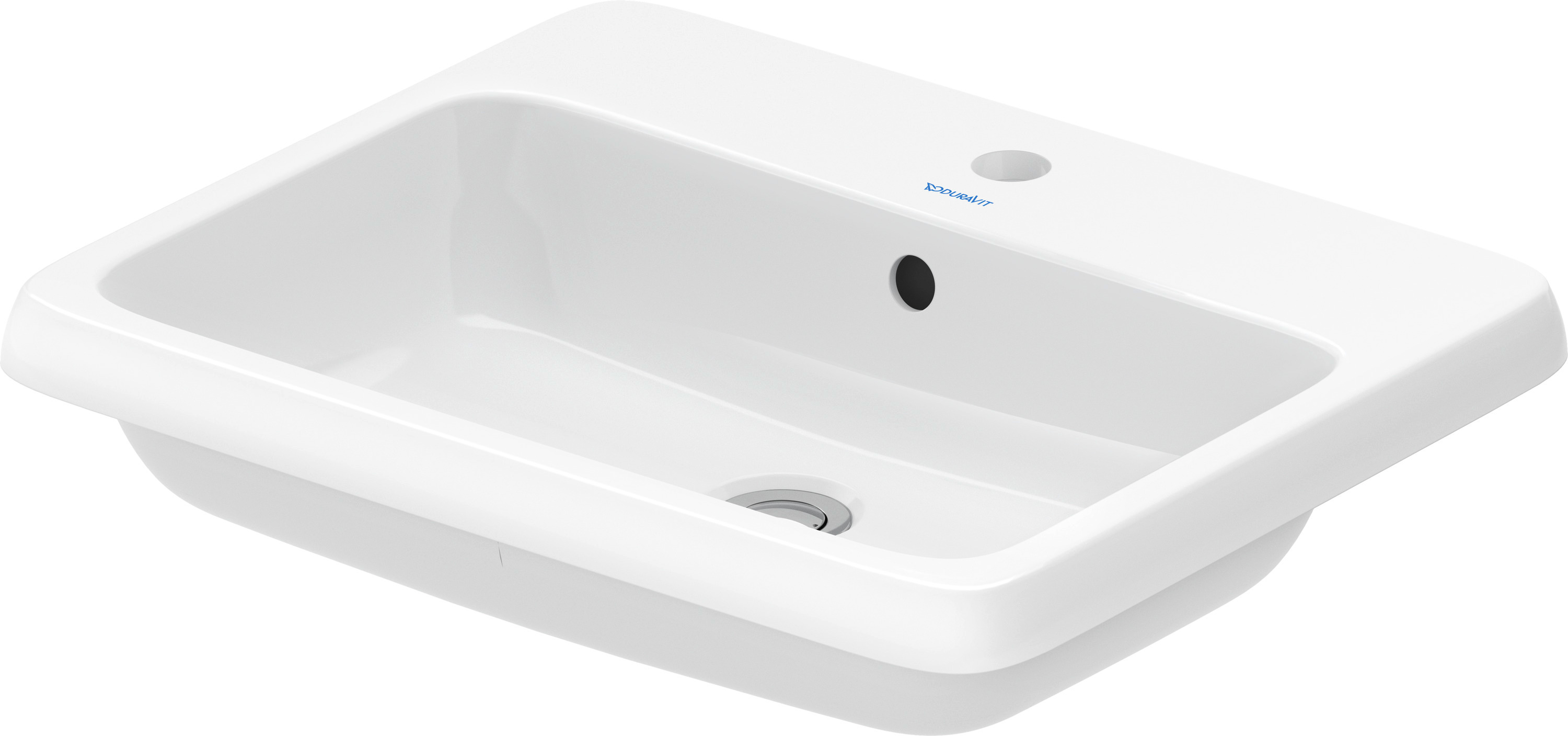 Duravit Qatego lavabo 55x45.5 cm rectangulaire encastrée blanc 2396550027