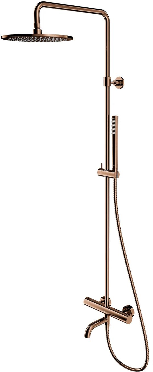 Omnires Y kit baignoire-douche mural avec thermostat oui cuivre Y1234CP