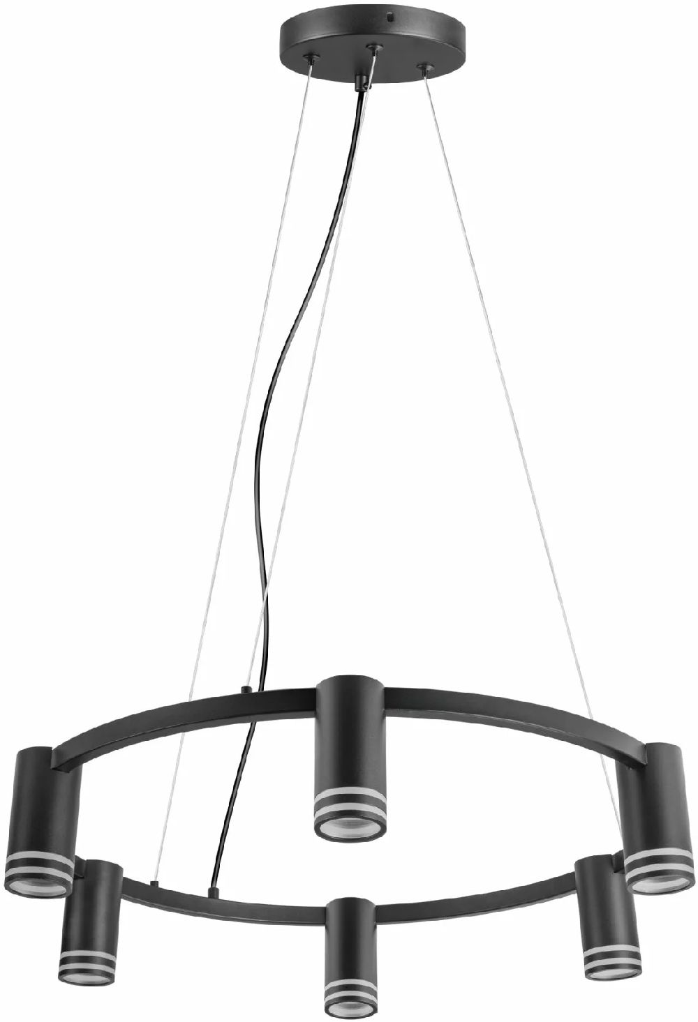 Goldlux Roma lampe suspendue 6x10 W noir 327574